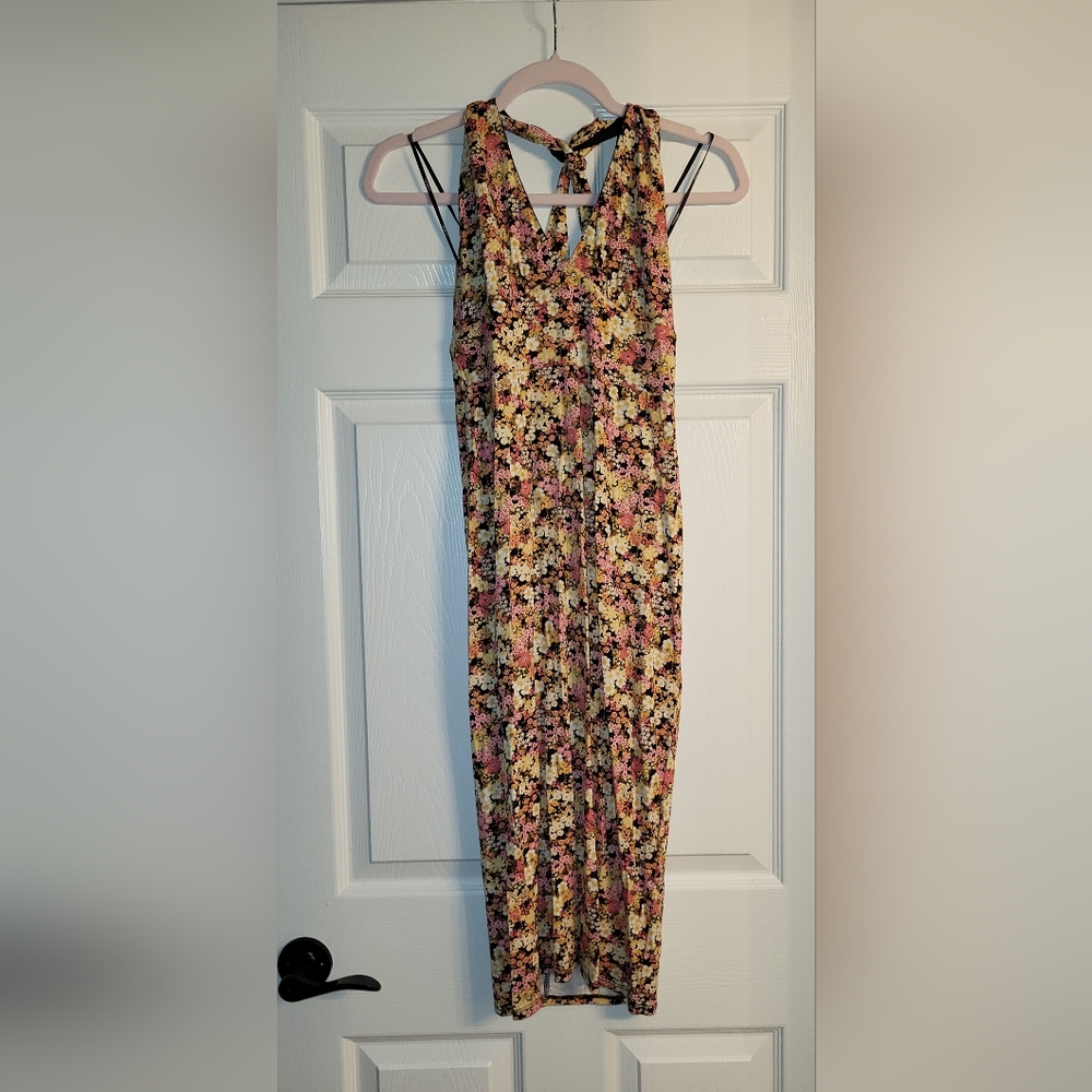 Forever 21 Floral Backless Dress - Multicolor